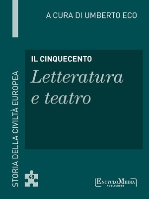 cover image of Il Cinquecento--Letteratura e teatro